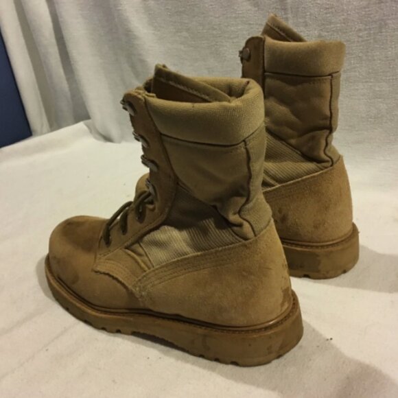 THOROGOOD DESERT TAN HOT WEATHER MILITARY COMBAT STEEL-TOE sz6.5R BOOTS NM 02476 main image 11